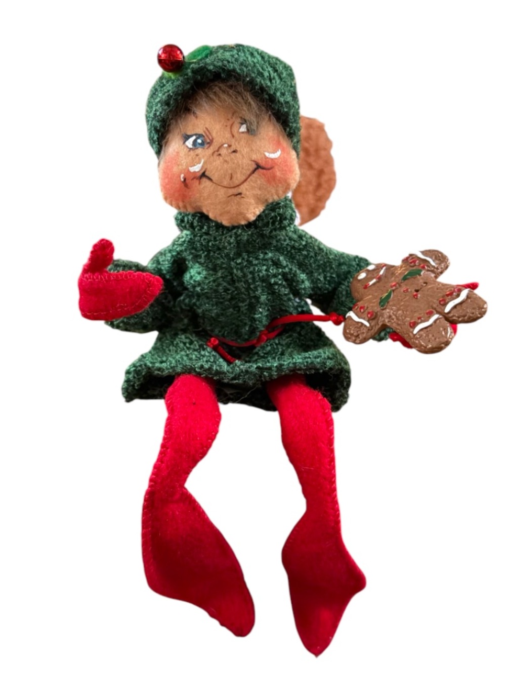 ANNALEE➕75TH Anniversary Gingerbread Elf Shelf  Sitter